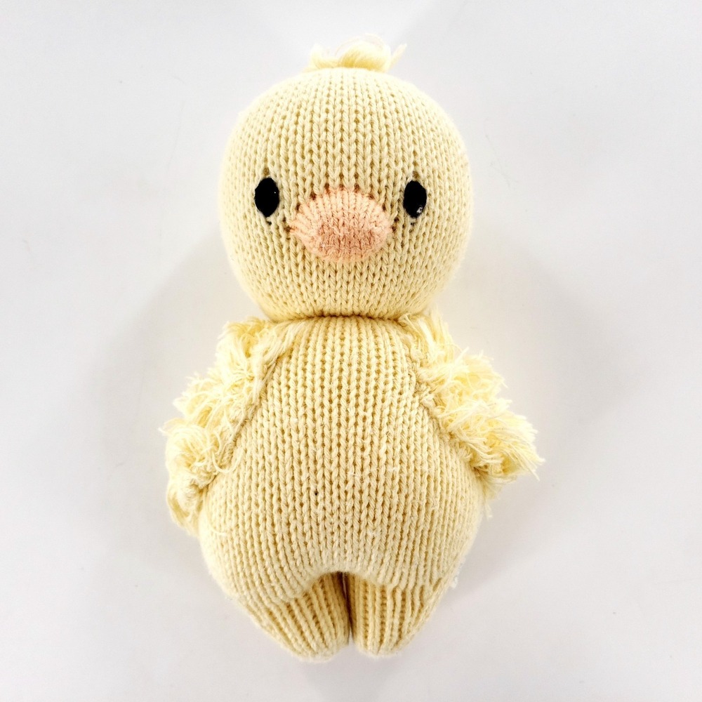 Cuddle + Kind Baby Duckling Knit Yarn Plush 6.5" Stuffed Animal